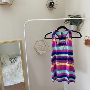 Colorful Striped Athletic Tank